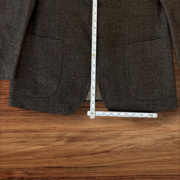 Kent & Curwen Dark Grey Heather Angora Cashmere Wool Jacket - 50 - Super Soft - Picture 6 of 14